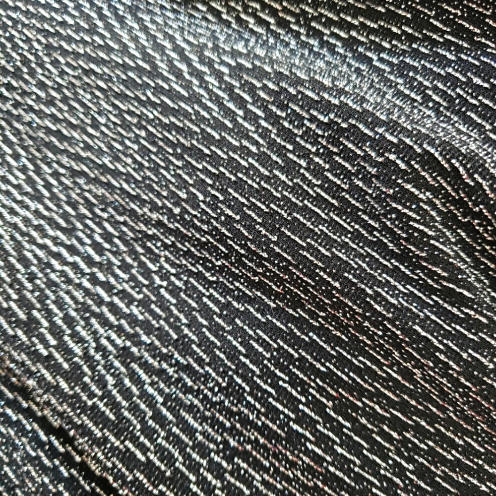 NWOT Metallic Jessica Howard Cocktail Party Dress 16W Silver and Black Metallic